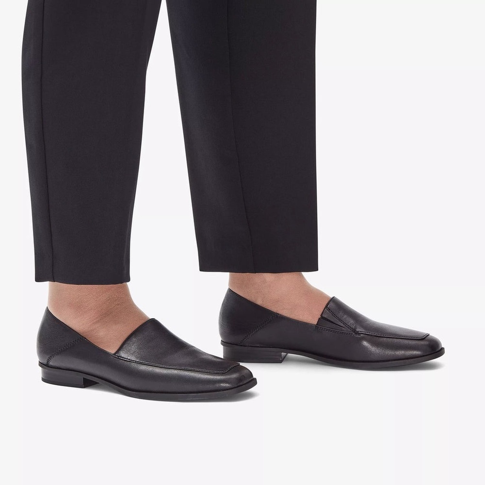 Clarks Sarafyna Freva Black Leather Loafer Comfort Work Office Shoe